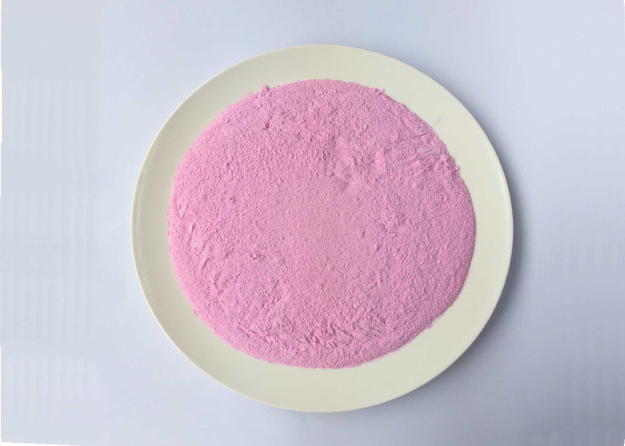 Composto cor-de-rosa do pó da resina de formaldeído de ureia com adição de lubrificante